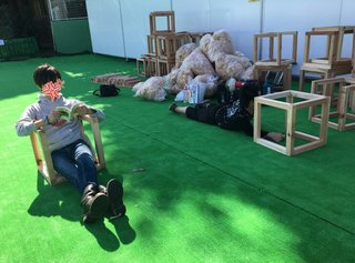 神宮外苑で火災、五歳児1人死亡＝イベント展示物燃え