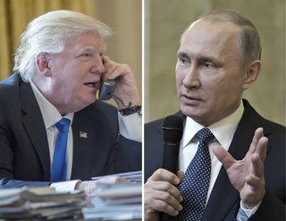 【国際】トランプ米大統領がプーチン露大統領と電話会談　「関係改善へ重要な出発点」 
