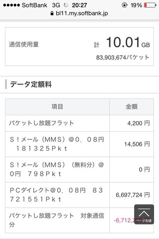 パケットが600万？携帯詳しい人来て画像あり！