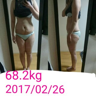 166cm 69.7kg デブママからほっそりママへ