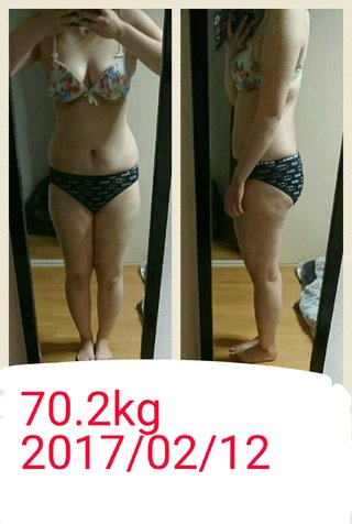 166cm 69.7kg デブママからほっそりママへ