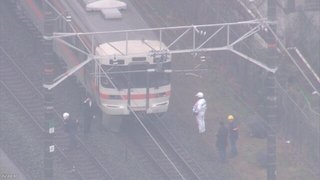 ＪＲ東海道線 列車が乗用車と衝突し炎上  男性1人死亡 （愛知）