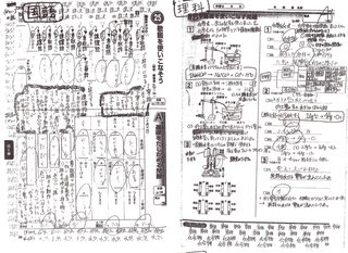 中学校での異常な宿題（余白にまで書き取りさせる異常さ）