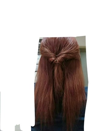 髪の毛くるりんぱしてる写メください！