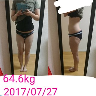 166cm 69.7kg デブママからほっそりママへ