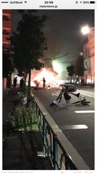 練馬でガス爆発？