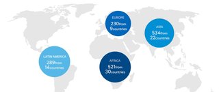 韓国平昌五輪公式HPの世界地図上から日本が消える