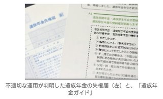 ＜日本年金機構＞遺族年金、１８億円過払い　検査院指摘へ