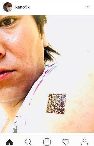 狩野英孝、「タトゥー入れちゃいました」と写真をアップ…悩んだ末「ＱＲコードに」