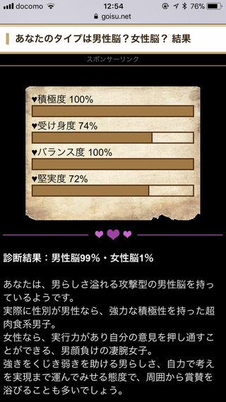 男性脳女性脳あなたはどっち？