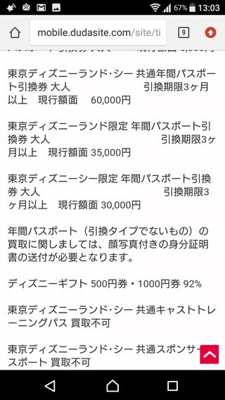 ランドの年間パスポート引き換え券売れる場所