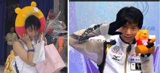 羽生結弦「プーさん」ぬいぐるみを韓国のファンへ「感謝の印」