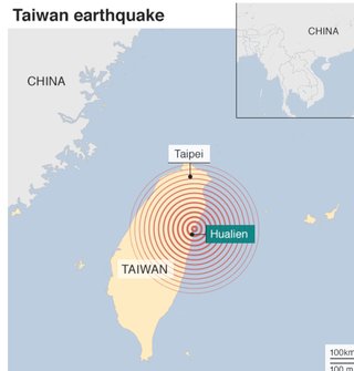 台湾でM6.0の地震　ホテルが崩れるなどし、４人死亡…日本人２人が負傷
