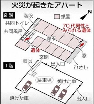 小学生の火遊びが原因か？アパート全焼3人死傷 徳島市