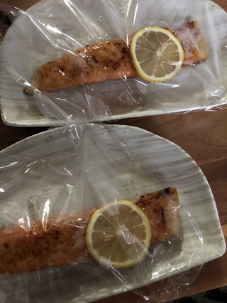 鮭のムニエル作ったんだけど、