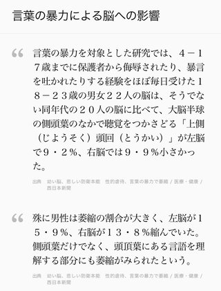 虐待が子どもの脳に与える深刻なダメージ