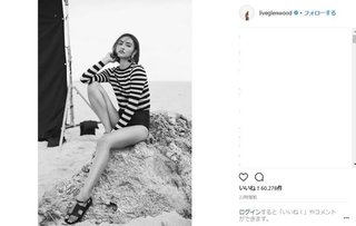 長谷川潤、モノクロショットに反響　「キレイとはこーゆー事だ。美しい」