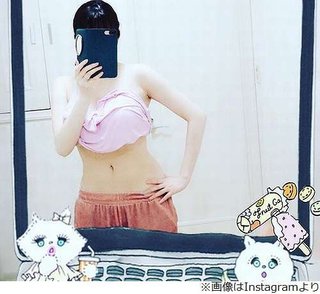 森下悠里が産後1か月で10kg減、くびれも披露