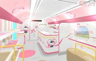 「キティ新幹線」 6月30日デビュー