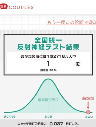 反射神経テストやってみて！