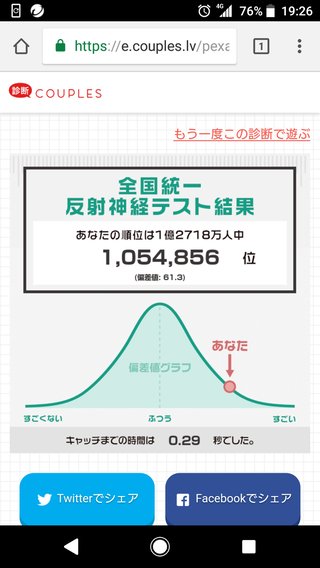 反射神経テストやってみて！