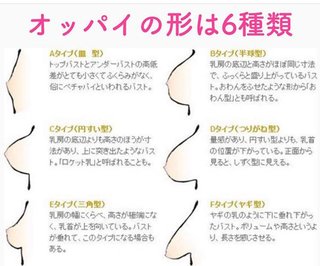 みんなのおっぱいのタイプはどれ?【アンケート】