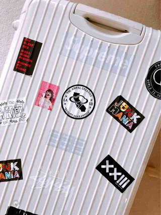 渡辺美奈代、息子愛爆発 次男の修学旅行用スーツケースに自分のシールをペタリ