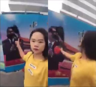 中国の独裁政権に反対する女性　習近平にインクをぶちまける動画を公開 → 警察に連行され消息不明