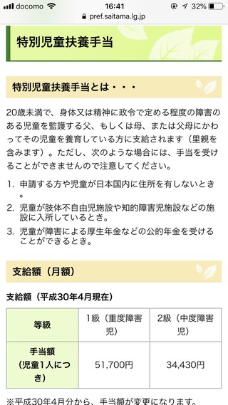 特別児童扶養手当の所得