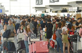 関空閉鎖で中部国際空港(セントレア)が大混雑　
