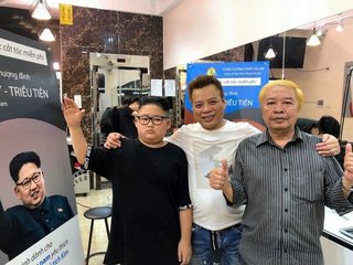 【ハノイの美容室】金正恩・トランプの髪型なら無料に！