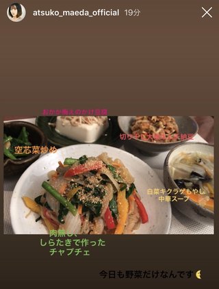 前田敦子のお弁当がすごい