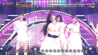 【速報】テレ東で放送事故、元KARAのHARAがヌーブラ丸出し 