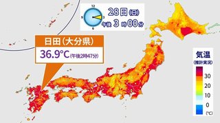 【猛暑】8月に突入　関東甲信・東北も梅雨明け間近