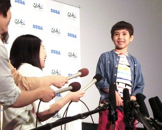 【寺しの】長男、眞秀くん初ＣＭ。最年少記録級の単独囲み取材も「緊張しなかった」