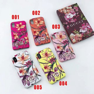 グッチ iphoneXs MAX ケース 花柄付き 