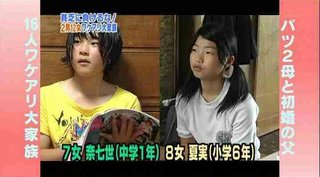 渡津家★貧乏に負けるな!2男12女ワケアリ大家族