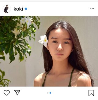 koki、自称160センチ工藤静香と身長変わらず。