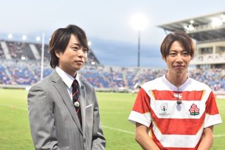 嵐・櫻井＆相葉、局越え番組コラボ　日テレ『ラグビーW杯』特番×NHK『グッと！スポーツ』