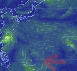 台風16号かな？でかくない？