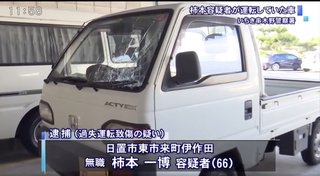 【鹿児島】「信号無視した」軽トラックに男性はねられて重傷