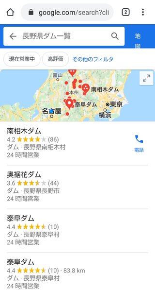 長野県ってダムが無いんだね？