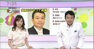 「おはよう日本」森本健成アナウンサー痴漢容疑で逮捕