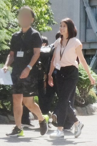 有名小学校の運動会でのオフショット