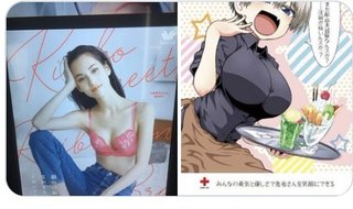 ママスタでも巨乳グラビアの画像は削除されるけど、貧乳グラビアのは