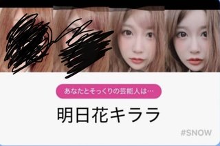 snowのそっくり診断やった？