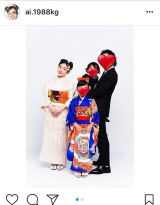 加護亜依、七五三の家族ショット公開　７歳長女