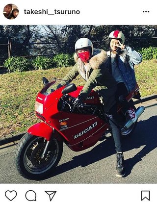 つるの剛士、妻との思い出バイクで長女とツーリング　反響多数