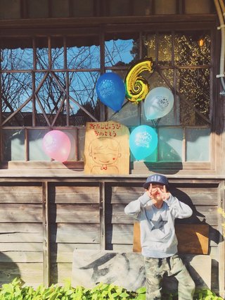 スザンヌ【6歳の誕生日を迎えた息子】