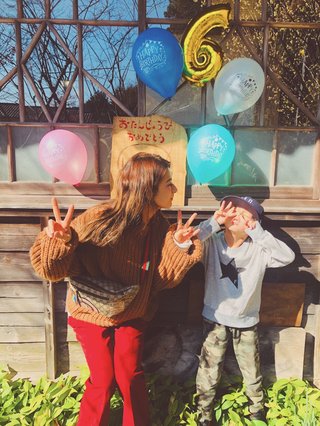 スザンヌ【6歳の誕生日を迎えた息子】